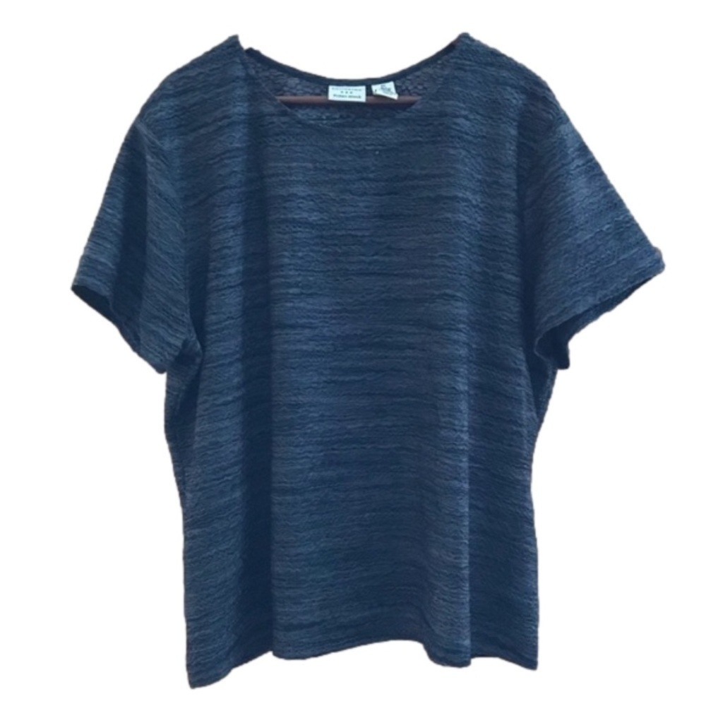 Covington woman metallic textured stretch top plus size 2X